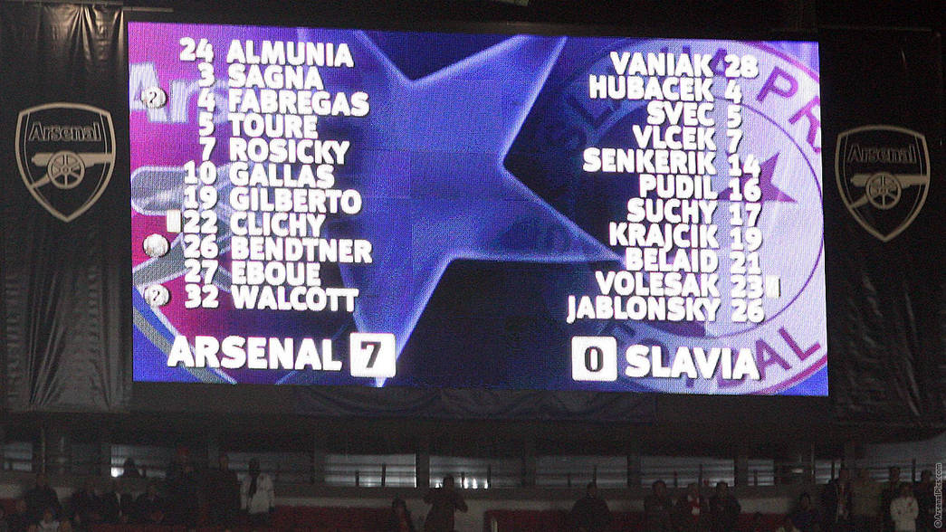 Arsenal 7-0 Slavia Prague